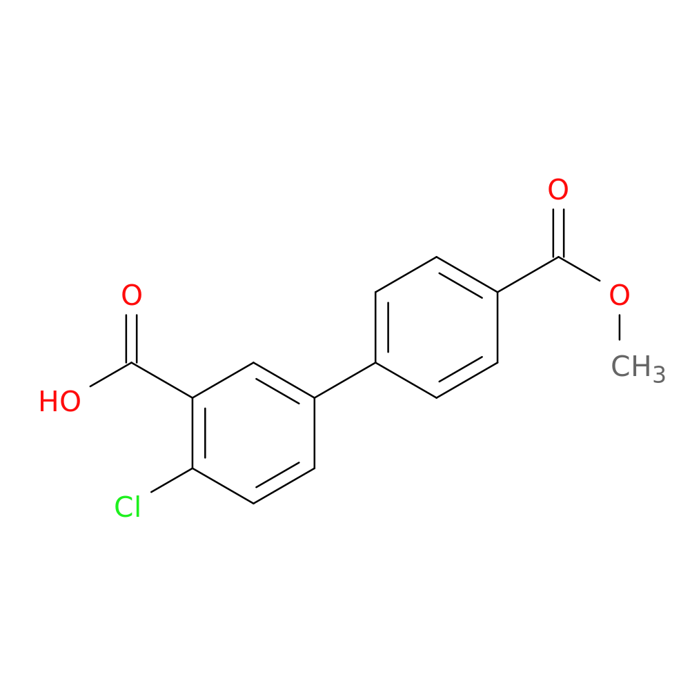 2-Chloro-5-(4-methoxycarbonylphenyl)benzoic acid