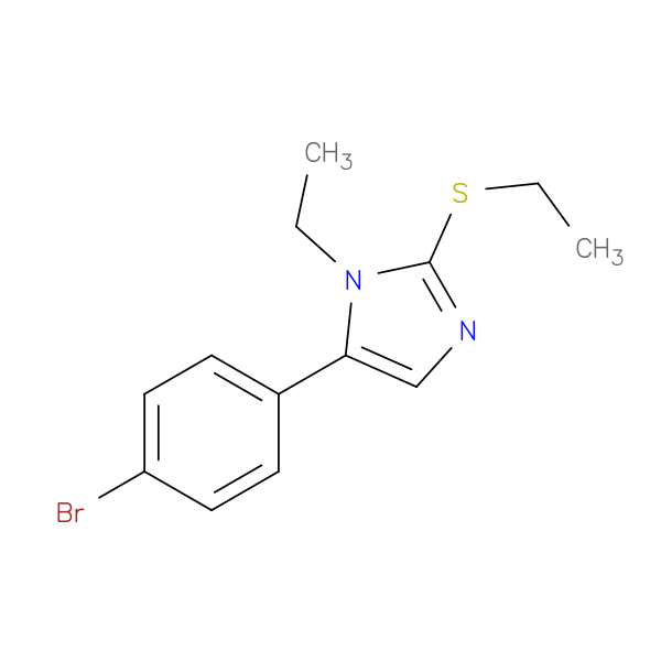 5-(4-bromophenyl)-1-ethyl-2-(ethylsulfanyl)-1H-imidazole