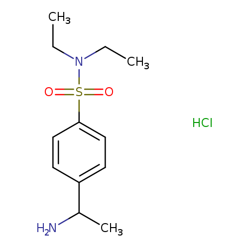 4-(1-Aminoethyl)-n,n-diethylbenzene-1-sulfonamide hydrochloride