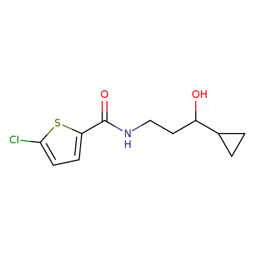 5-chloro-N-(3-cyclopropyl-3-hydroxypropyl)thiophene-2-carboxamide
