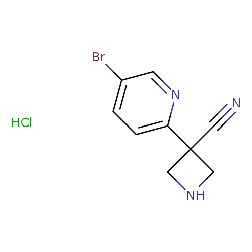 3-(5-bromopyridin-2-yl)azetidine-3-carbonitrilehydrochloride
