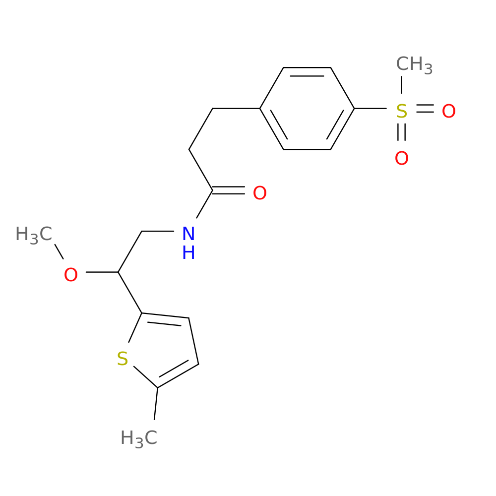 3-(4-methanesulfonylphenyl)-N-[2-methoxy-2-(5-methylthiophen-2-yl)ethyl]propanamide