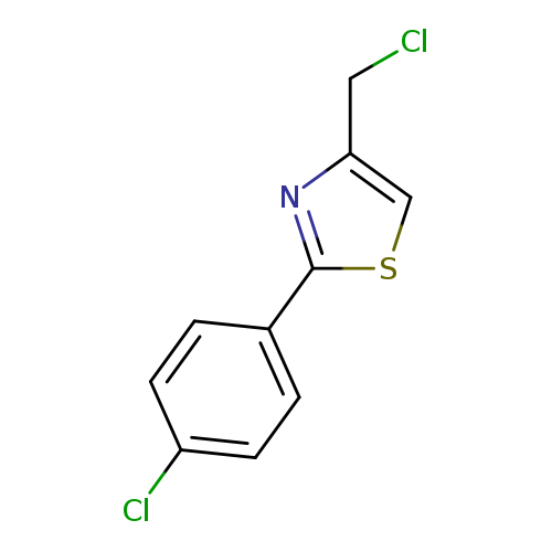 Thiazole, 4-(chloromethyl)-2-(4-chlorophenyl)-