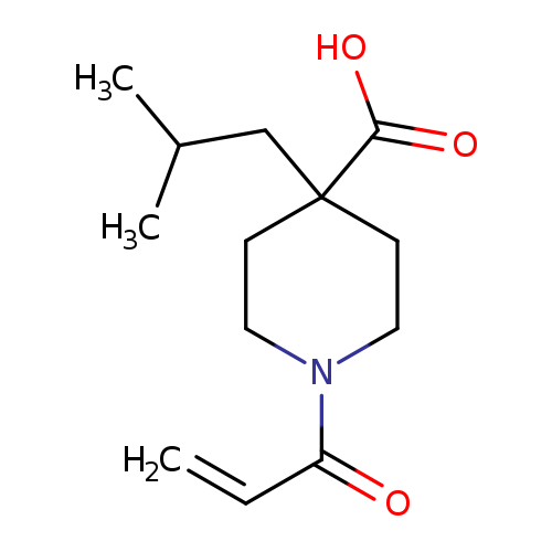 4-(2-methylpropyl)-1-(prop-2-enoyl)piperidine-4-carboxylicacid