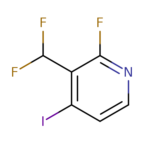 3-(difluoromethyl)-2-fluoro-4-iodopyridine
