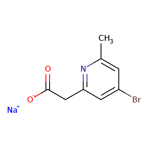 sodium 2-(4-bromo-6-methylpyridin-2-yl)acetate
