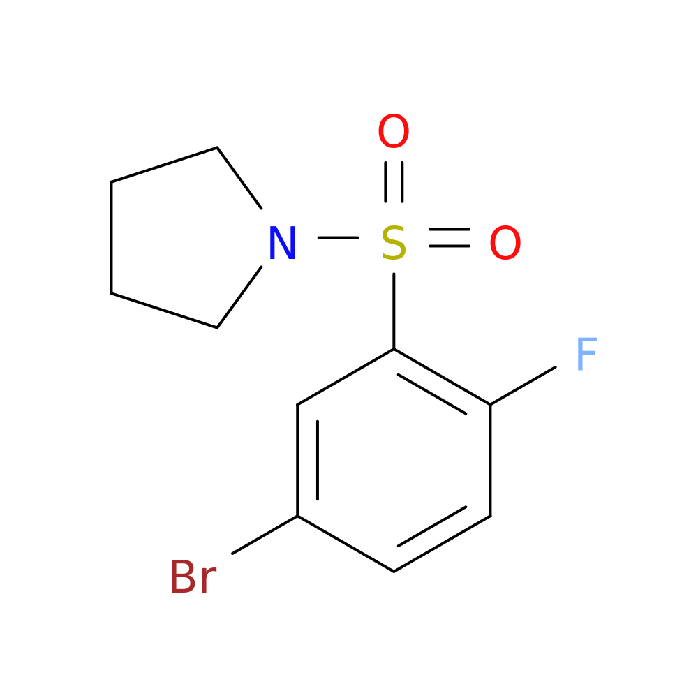 1-[(5-Bromo-2-fluorobenzene)sulfonyl]pyrrolidine