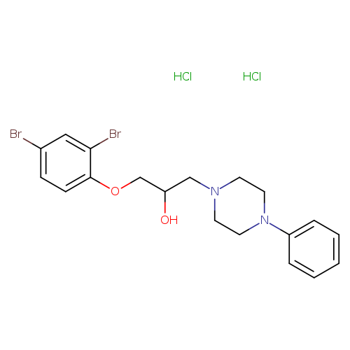 1-(2,4-dibromophenoxy)-3-(4-phenylpiperazin-1-yl)propan-2-ol dihydrochloride