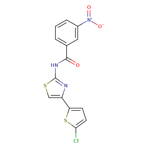 N-[4-(5-chlorothiophen-2-yl)-1,3-thiazol-2-yl]-3-nitrobenzamide