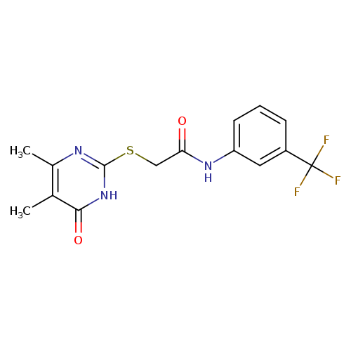 2-[(4,5-dimethyl-6-oxo-1,6-dihydropyrimidin-2-yl)sulfanyl]-N-[3-(trifluoromethyl)phenyl]acetamide