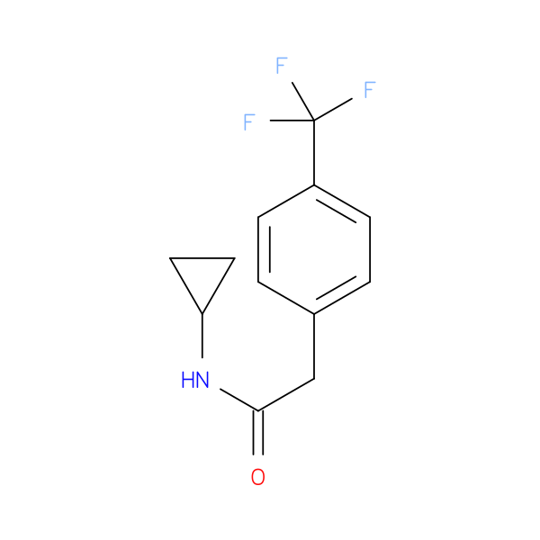 N-cyclopropyl-2-[4-(trifluoromethyl)phenyl]acetamide