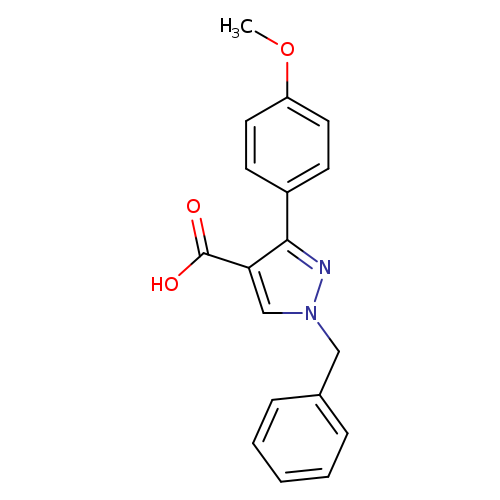 1-benzyl-3-(4-methoxyphenyl)-1H-pyrazole-4-carboxylic acid