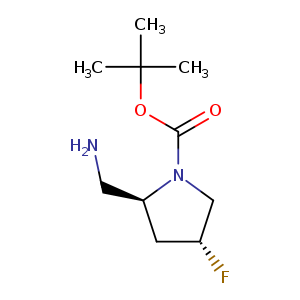 1-Pyrrolidinecarboxylic acid, 2-(aminomethyl)-4-fluoro-, 1,1-dimethylethyl ester, (2S,4R)-