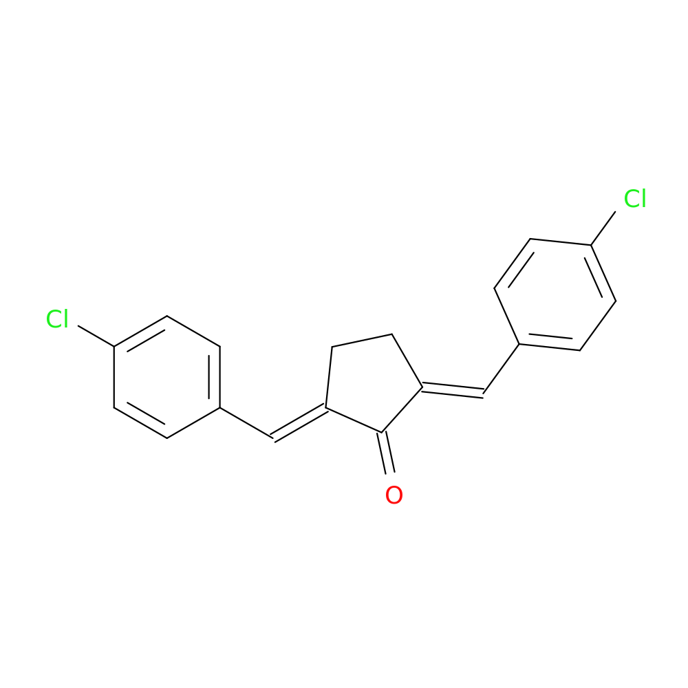 (2E,5E)-2,5-bis[(4-chlorophenyl)methylidene]cyclopentan-1-one