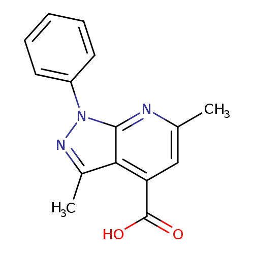 3,6-Dimethyl-1-phenyl-1H-pyrazolo[3,4-b]pyridine-4-carboxylic acid