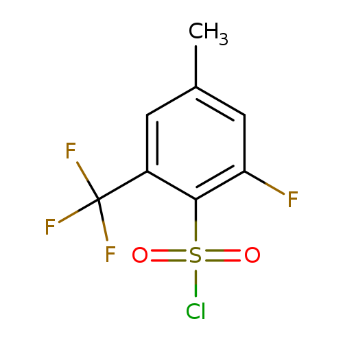 2-fluoro-4-methyl-6-(trifluoromethyl)benzene-1-sulfonylchloride