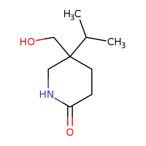 5-(hydroxymethyl)-5-(propan-2-yl)piperidin-2-one