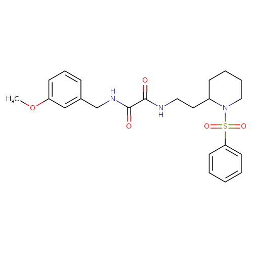 N-{2-[1-(benzenesulfonyl)piperidin-2-yl]ethyl}-N'-[(3-methoxyphenyl)methyl]ethanediamide