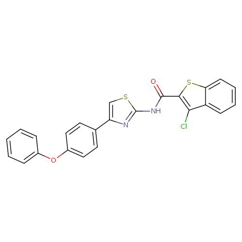 3-chloro-N-[4-(4-phenoxyphenyl)-1,3-thiazol-2-yl]-1-benzothiophene-2-carboxamide