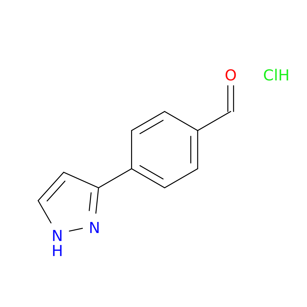 4-(1H-pyrazol-3-yl)benzaldehyde hydrochloride