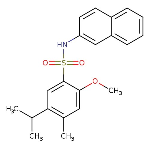 2-methoxy-4-methyl-N-(naphthalen-2-yl)-5-(propan-2-yl)benzene-1-sulfonamide
