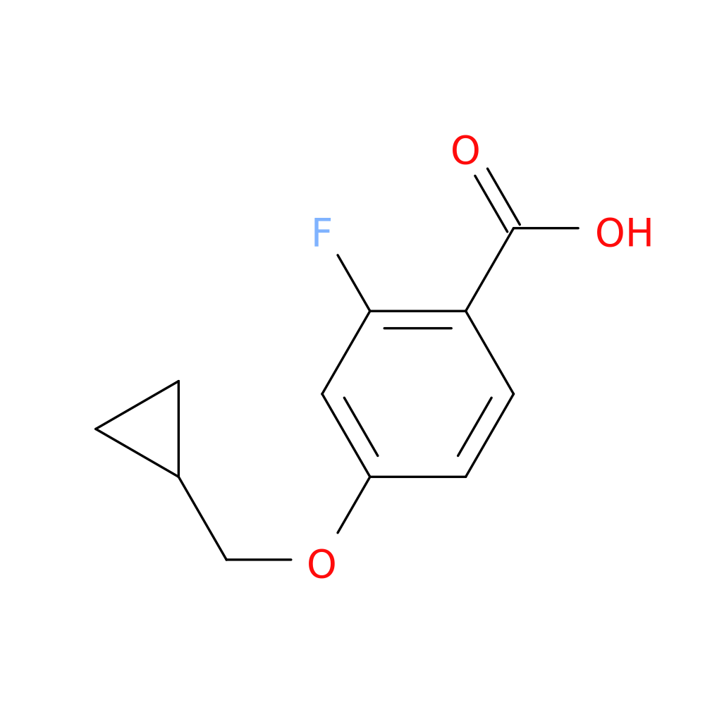 Benzoic acid, 4-(cyclopropylmethoxy)-2-fluoro-