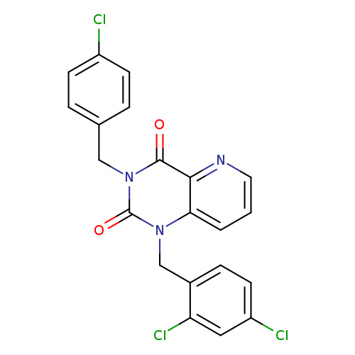 3-[(4-chlorophenyl)methyl]-1-[(2,4-dichlorophenyl)methyl]-1H,2H,3H,4H-pyrido[3,2-d]pyrimidine-2,4-dione
