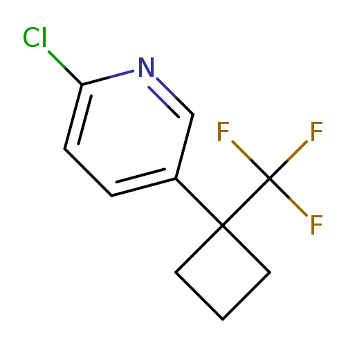 2-chloro-5-[1-(trifluoromethyl)cyclobutyl]pyridine