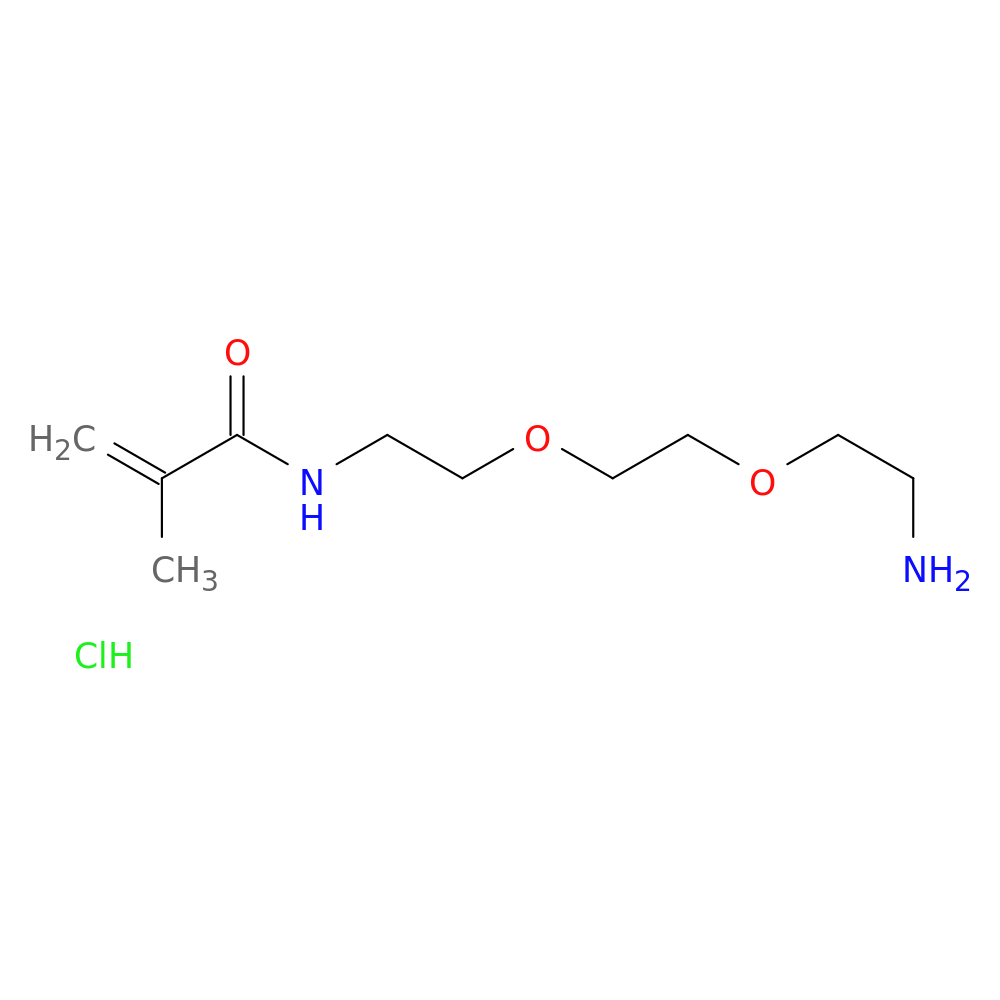 N-{2-[2-(2-aminoethoxy)ethoxy]ethyl}-2-methylprop-2-enamide hydrochloride