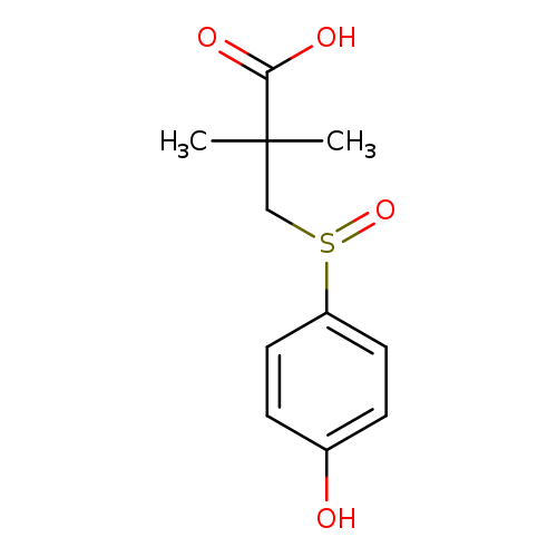 3-[(4-Hydroxyphenyl)sulfinyl]-2,2-dimethylpropanoic acid