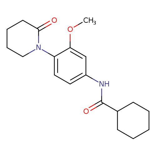 N-[3-methoxy-4-(2-oxopiperidin-1-yl)phenyl]cyclohexanecarboxamide