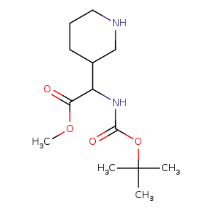 tert-Butoxycarbonylamino-piperidin-3-yl-acetic acid methyl ester