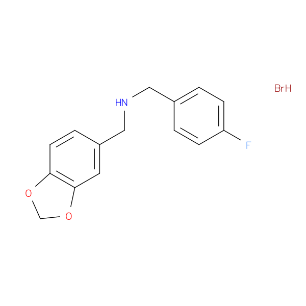 (1,3-benzodioxol-5-ylmethyl)(4-fluorobenzyl)amine hydrobromide