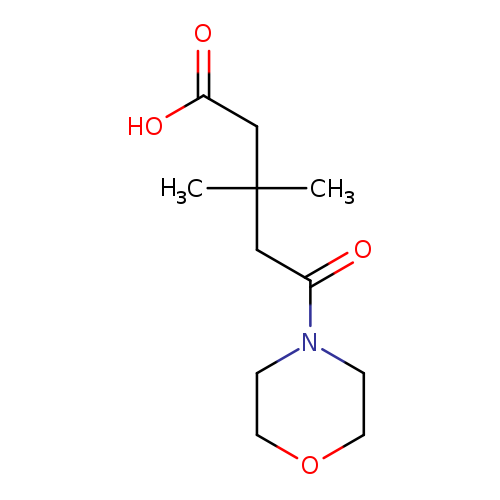 3,3-dimethyl-5-(morpholin-4-yl)-5-oxopentanoic acid