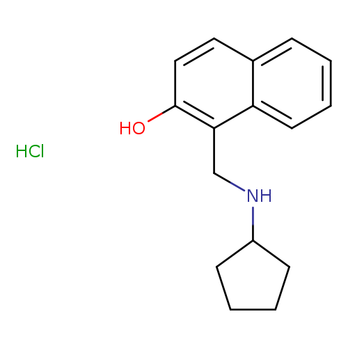 1-[(cyclopentylamino)methyl]naphthalen-2-ol hydrochloride