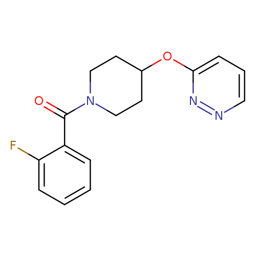 3-{[1-(2-fluorobenzoyl)piperidin-4-yl]oxy}pyridazine