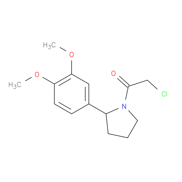 2-chloro-1-[2-(3,4-dimethoxyphenyl)pyrrolidin-1-yl]ethan-1-one