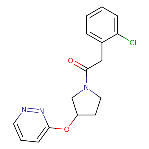 2-(2-chlorophenyl)-1-[3-(pyridazin-3-yloxy)pyrrolidin-1-yl]ethan-1-one