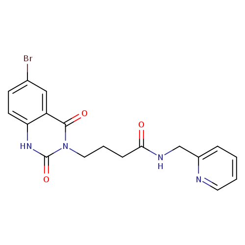 4-(6-bromo-2,4-dioxo-1,2,3,4-tetrahydroquinazolin-3-yl)-N-[(pyridin-2-yl)methyl]butanamide