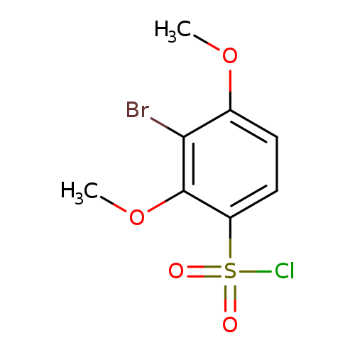 3-bromo-2,4-dimethoxybenzene-1-sulfonyl chloride