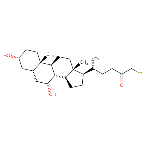 (R)-5-((3R,5S,7R,8R,9S,10S,13R,14S,17R)-3,7-dihydroxy-10,13-dimethylhexadecahydro-1H-cyclopenta[a]phenanthren-17-yl)-1-fluorohexan-2-one
