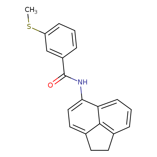 N-(1,2-dihydroacenaphthylen-5-yl)-3-(methylsulfanyl)benzamide