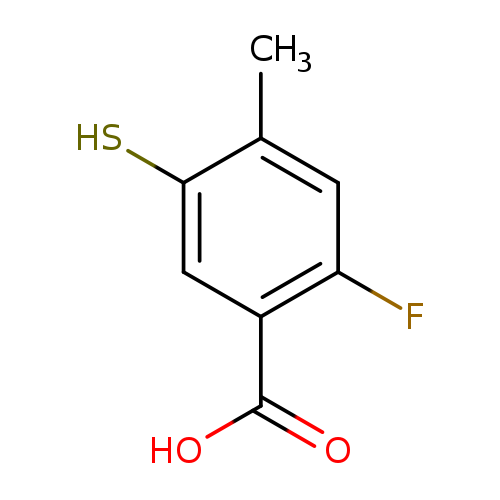 2-Fluoro-4-methyl-5-sulfanylbenzoicacid