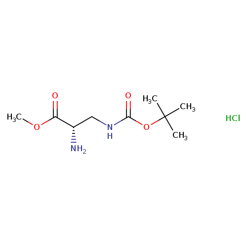 L-Alanine, 3-[[(1,1-dimethylethoxy)carbonyl]amino]-, methyl ester, hydrochloride (1:1)