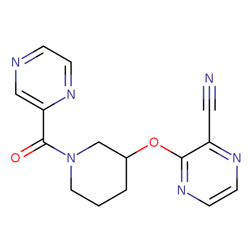 3-{[1-(pyrazine-2-carbonyl)piperidin-3-yl]oxy}pyrazine-2-carbonitrile
