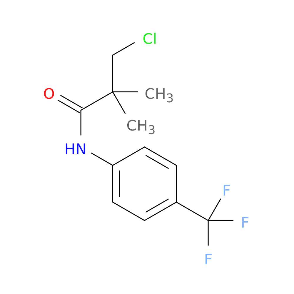 3-chloro-2,2-dimethyl-N-[4-(trifluoromethyl)phenyl]propanamide