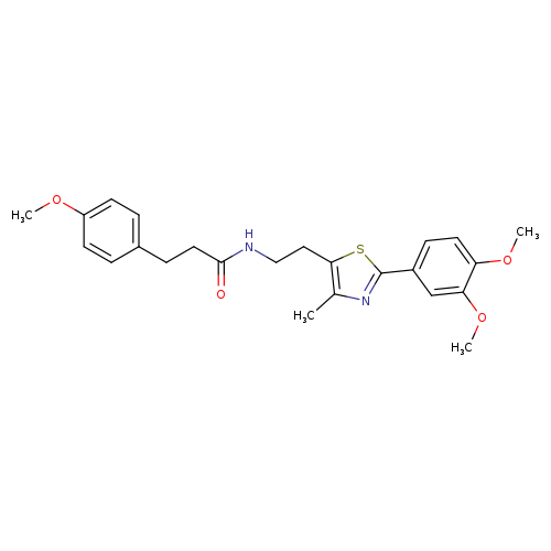 N-{2-[2-(3,4-dimethoxyphenyl)-4-methyl-1,3-thiazol-5-yl]ethyl}-3-(4-methoxyphenyl)propanamide