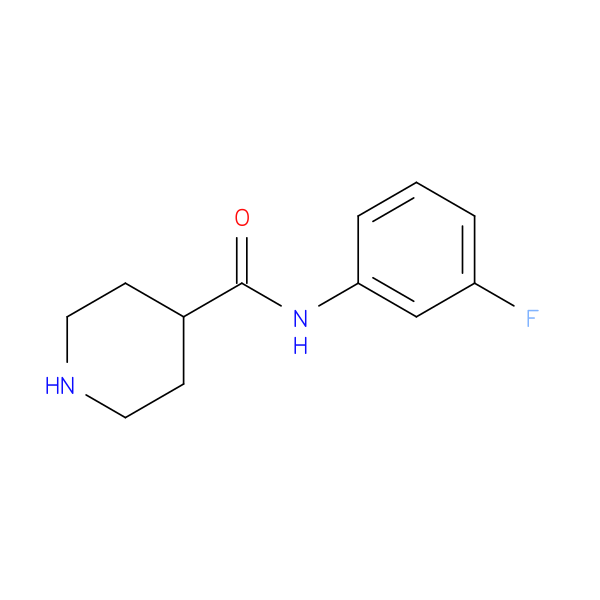 N-(3-fluorophenyl)piperidine-4-carboxamide