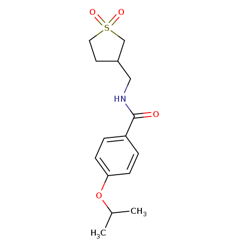 N-[(1,1-dioxo-1lambda6-thiolan-3-yl)methyl]-4-(propan-2-yloxy)benzamide