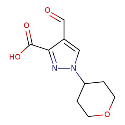 4-formyl-1-(oxan-4-yl)-1H-pyrazole-3-carboxylic acid